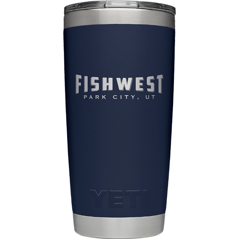 Fishwest Park City Logo YETI Rambler Tumbler 20 oz in Navy